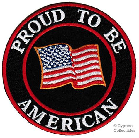 Proud To Be American Patch Embroidered Iron On United States Etsy
