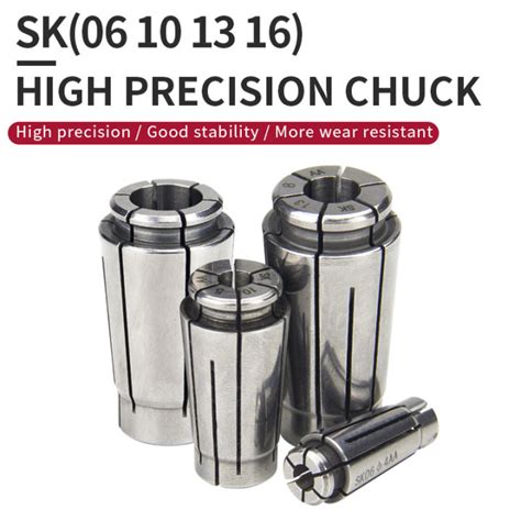High Precision 0008 Lathe Tool Holder Collet Sk Chuck Sk6 Sk10 Sk13 Sk16 Cnc Collet Chuck