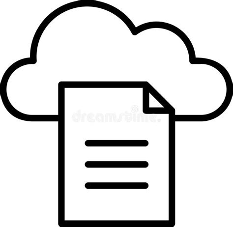 Cloud File Upload Icon Stock Vector Illustration Of Storage 120275002