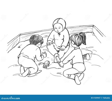 Playing Children Stock Illustration Illustration Of Children 4169947