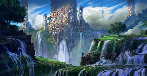 Fantasy Landscape 4k Ultra Hd Wallpaper Hintergrund 5000x2600 Id