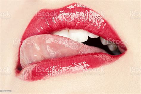 Licking Lips Stock Photo Download Image Now IStock