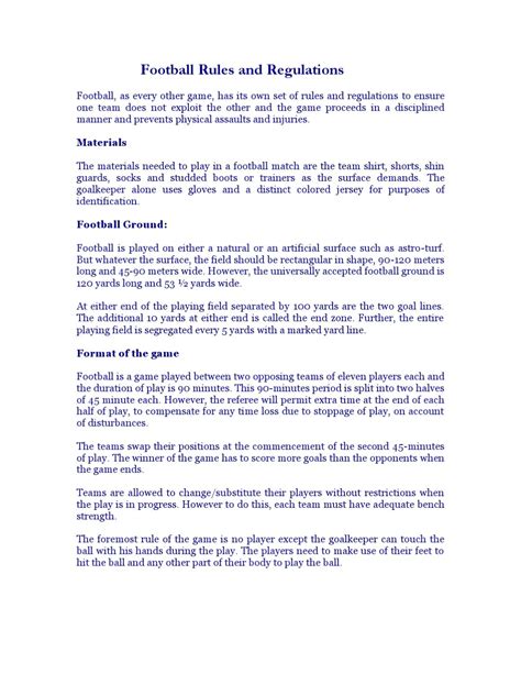 Football Rules And Regulations By Fanta Foot Issuu