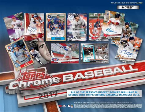 The moments will be featured on topps chrome technology and include autograph and parallel editions as well. 2017 Topps Chrome Baseball Cards - Go GTS