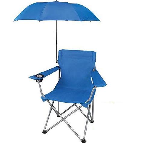 Ozark Trail Portable Folding Blue Umbrella Chair Attachment Free