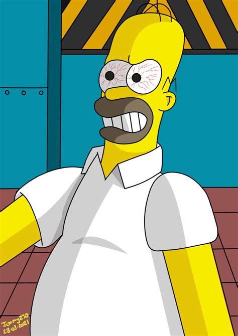 Homer Simpson Is Angry By Jimmyz30 On Deviantart