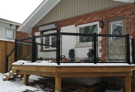 Gr1 Glass Railing Project In East York By Diamond Railing
