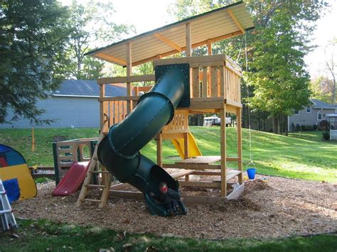 How To Build Diy Wood Fort And Swing Set Plans From Jacks