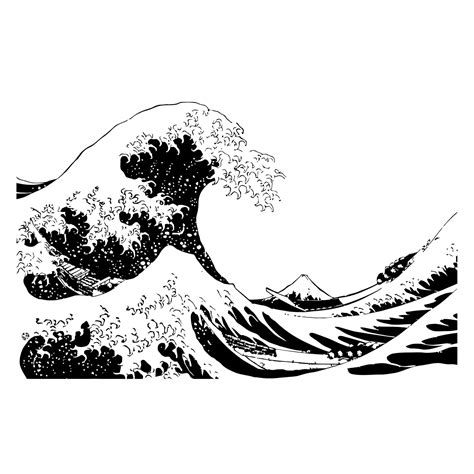 Japanese Wave Drawing At Explore Collection Of