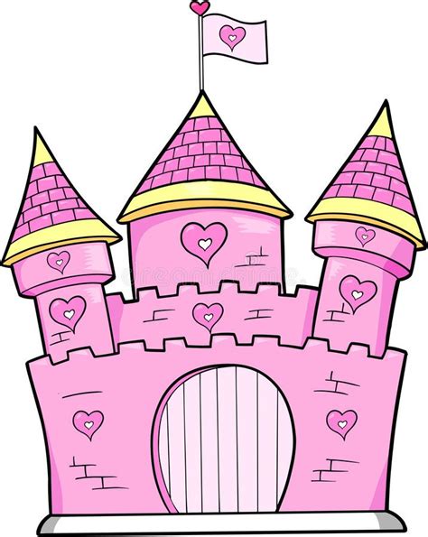 Simple Princess Castle Cartoon