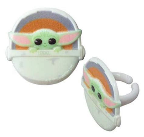 Star Wars The Mandalorian Grogu Baby Yoda Cake Cupcake Toppers The