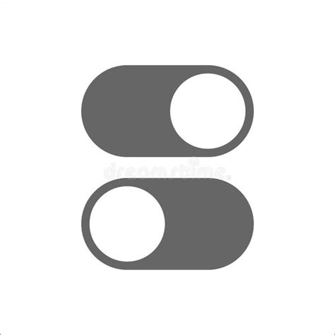 Toggle Switch Vector Icon On And Off Position Simple Icons Modern