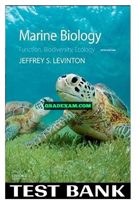 Marine Biology Function Biodiversity Ecology 5th Edition Levinton Test
