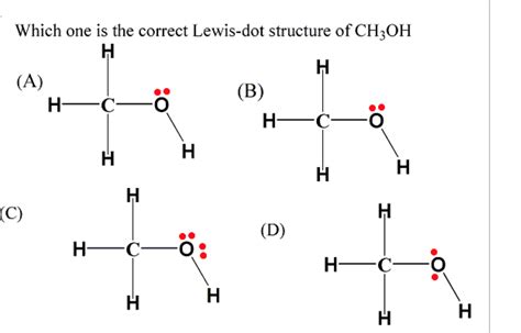 Ch3oh Lewis Dot Structure