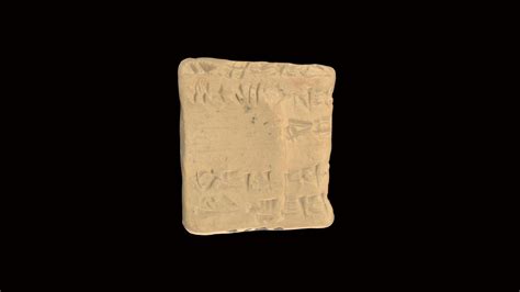 Cuneiform Tablet Hmane1909519 3d Model By Harvard Museum Of The