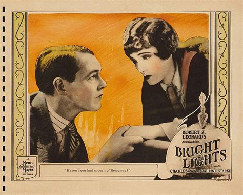 Bright Lights 1925 Lois Wilson Colleen Moore Bessie Love Romantic