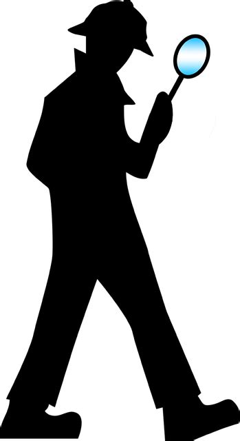 侦探 放大镜 男人 免费矢量图形pixabay