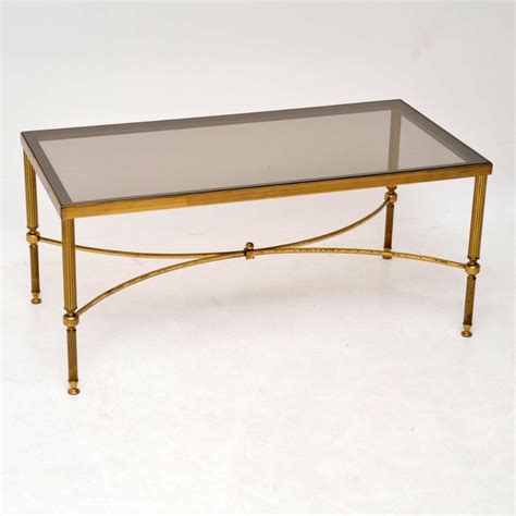 1960s Vintage French Brass Coffee Table 1 Of 7 French Coffee