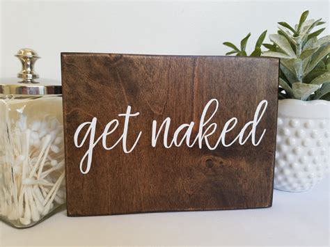 get naked sign get naked get naked wood sign rustic