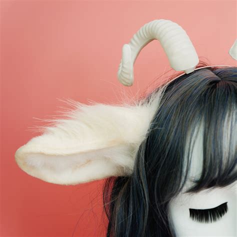 36 Kawaii White Sheep Ears Headbandlolita Anime Earscosplay Sheep