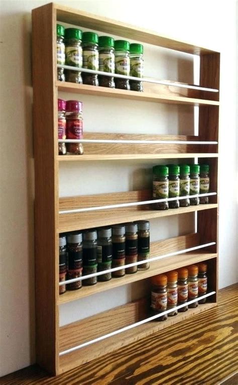Make Your Own Spice Rack Cupboard Mounted Spice Rack Beautiful Wall
