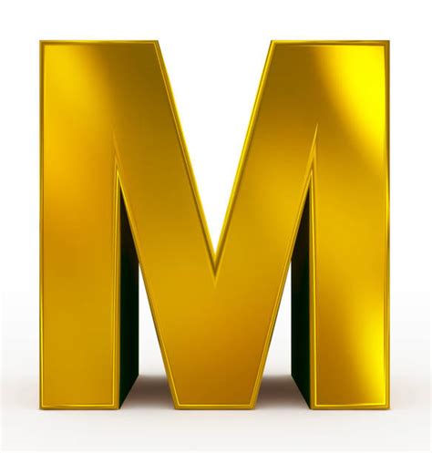 3d Gold Letter M Stock Photos Pictures And Royalty Free Images Istock