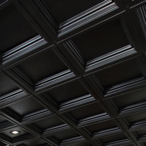 Armstrong Ceilings 24 In X 24 In Easy Elegance Black Pvc Drop Ceiling