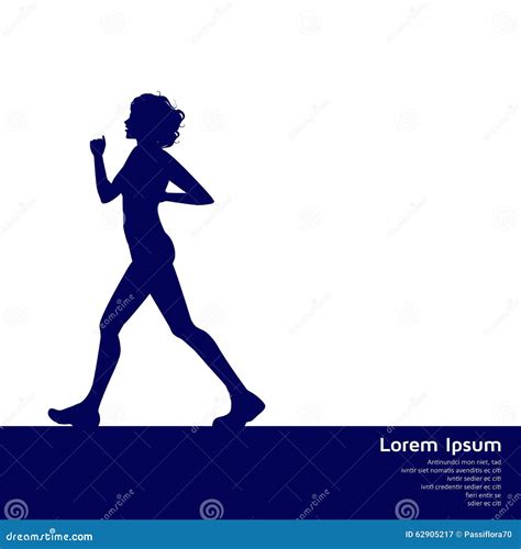 Silhouette Of Woman Walking Stock Vector Illustration Of Purpose