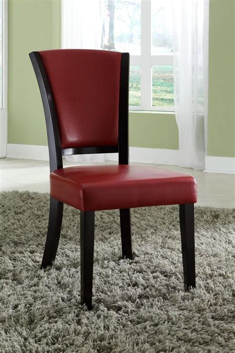 Selecting wood and stain at the. Red Wood Dining Chair - Steal-A-Sofa Furniture Outlet Los ...