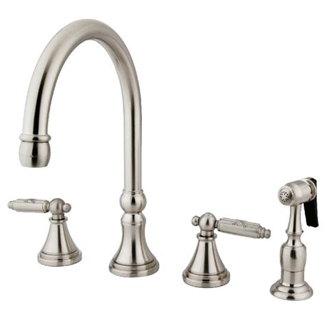 Other than that, this faucet. Kingston Brass Georgian 2-Handle Standard Kitchen Faucet ...