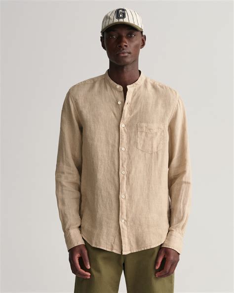 Gant Regular Fit Garment Dyed Linen Shirt 3230078 Gant