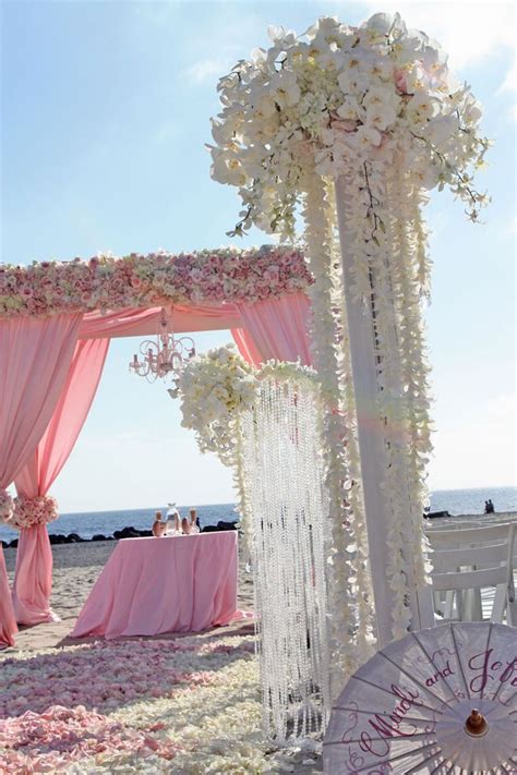 Pink Beach Wedding Ideas Beach Wedding Tips