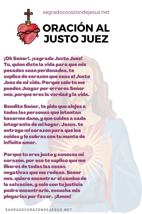 Oración Al Justo Juez Justicia Defensa Alejar Enemigos