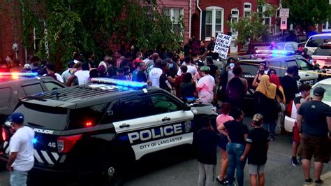Lancaster Pennsylvania Protests Erupt After A Police Officer Shot And Killed A Knife Wielding