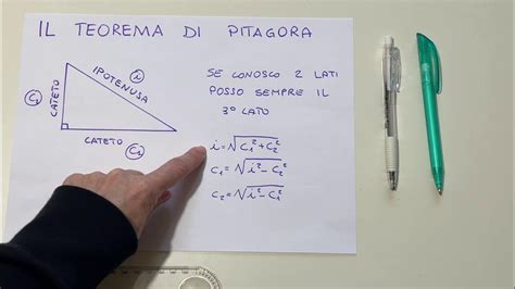 Formule Del Teorema Di Pitagora Youtube