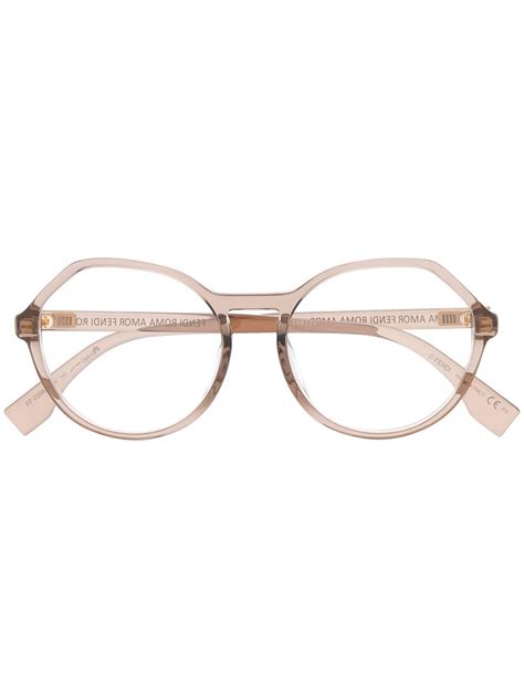 Fendi Eyewear Angular Glasses Farfetch
