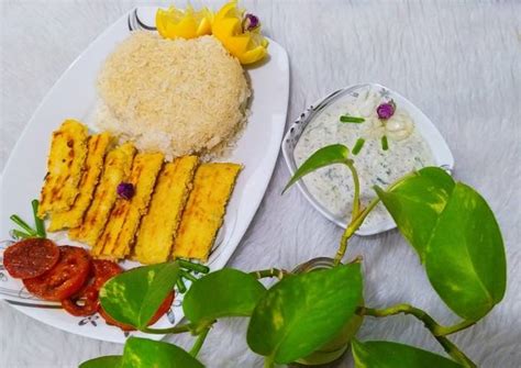 طرز تهیه کباب تابه مرغ با برنج کته 😋 ساده و خوشمزه توسط Mohadese Amin کوکپد