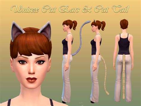 Cat Ears And Cat Tail Cat Ears And Tail Sims 4 Sims