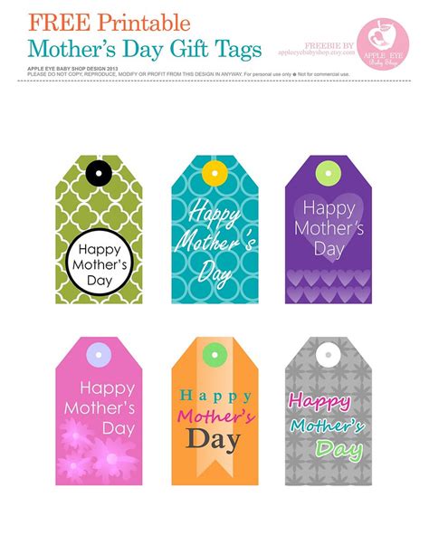 Mothers Day Gift Tags Free Printable Get Your Hands On Amazing Free Printables