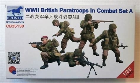 Bronco 135 Scale Ww2 British Paras In Combat Set A Fields Of Glory