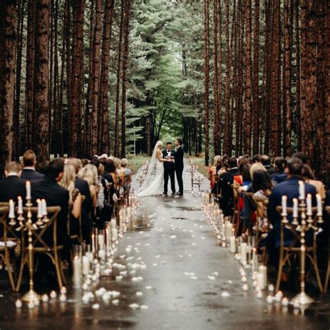 Fairytale Wedding In The Woods Forest Wedding Ceremony Woodland