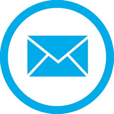 Blue Email Box Circle Png Transparent Icon Free Transparent Png