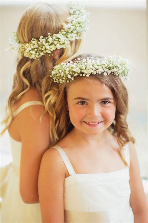 Flower Girls Babys Breath Flower Crowns 2064041 Weddbook