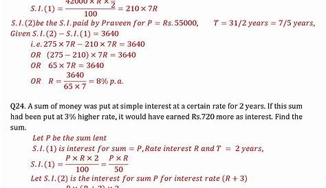 50 Simple And Compound Interest Worksheet