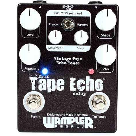 Wampler Faux Tape Echo Delay Pedal W Tap Tempo Nearly New Gear4music