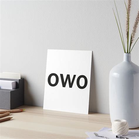 Owo Face Text Emoticonemoji For All You Furries And Weebs Art
