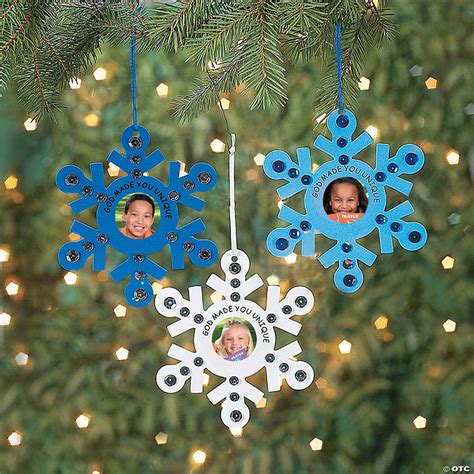 God Made You Unique Snowflake Picture Frame Ornament Craft Kit