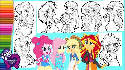 Gambar mewarnai adalah salah satu kegiatan yang paling menyenangkan bagi anak anak bahkan juga orang dewasa. Coloring My Little Pony All Equestria Girls Compilation ...