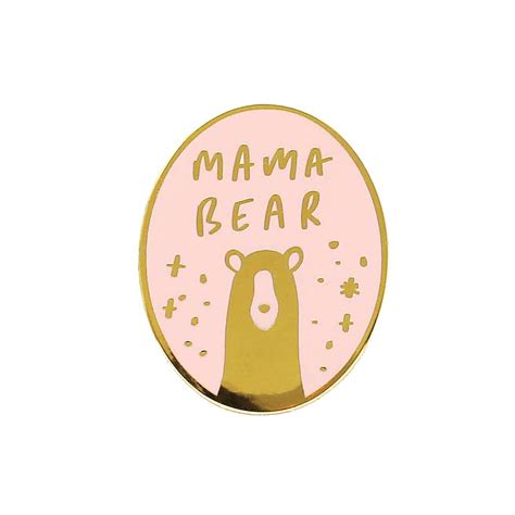 Mama Bear Enamel Pin Mum Themed Enamel Pin — Old English Company