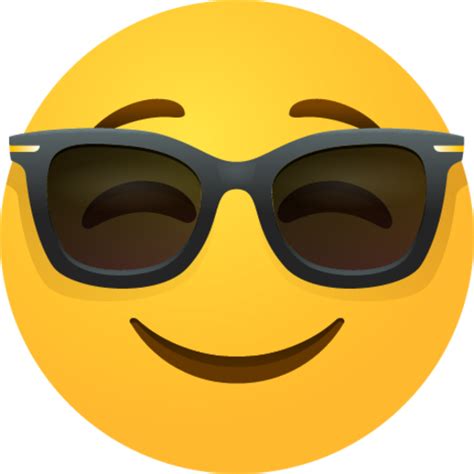 Smiling Face With Sunglasses Emoji Emoji Download For Free Iconduck